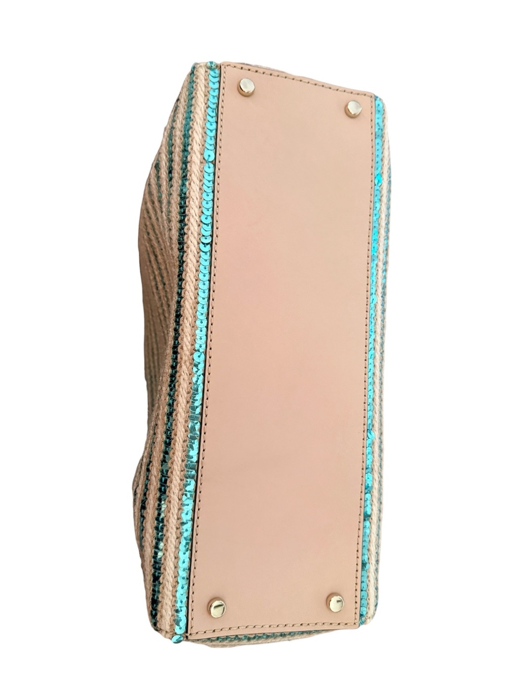 Kate Spade Garden Way Sequined Hallie Straw Tote NWOT MSRP 298 - Picture 5 of 6